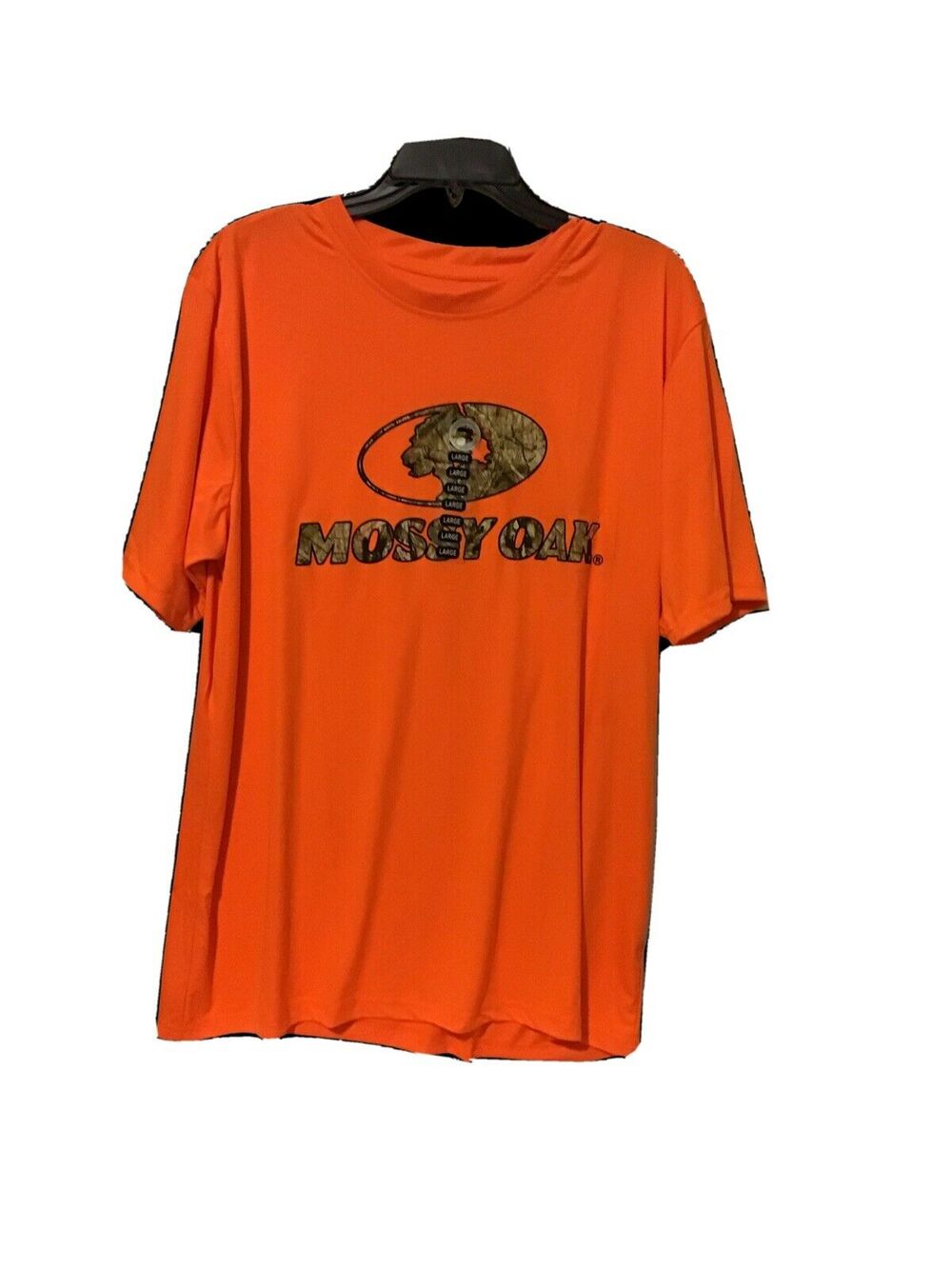 Mossy Oak Size L Bright Orange Tee New With Tags